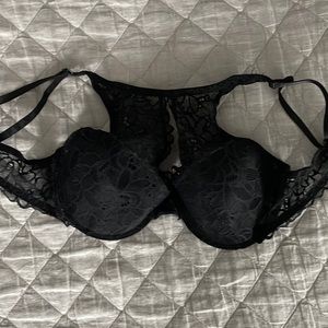 Black lace bra